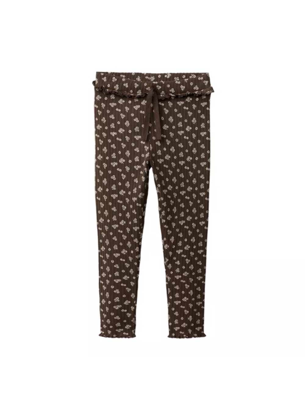 Zara Floral Ribbed Leggings